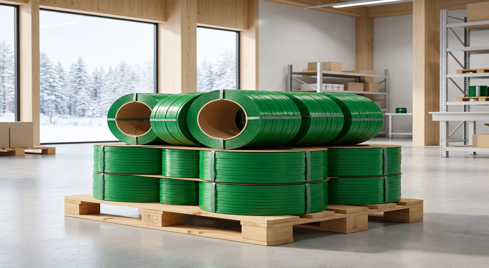 PET Strapping Band Exporter Finland — Greenstrix Industrial Packaging